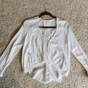 UO Silence and Noise Crisscross Top